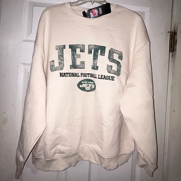 ✈️🏈🏟️ New York Jets Stadium Marquee NFL Football Pullover Sweater 🏟️🏈✈️ - Picture 1 of 11